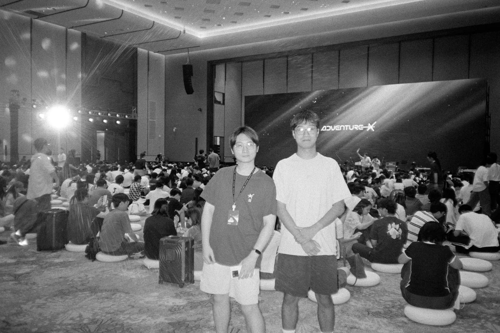 AdventureX 2026 — film photograph shot on Kentmere Pan400 with a Canon Autoboy FXL by Febe Mo